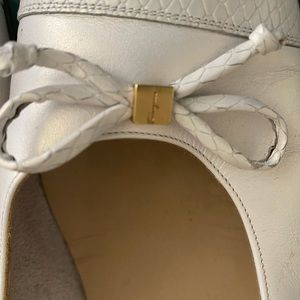 Salvatore Ferragamo White Flats